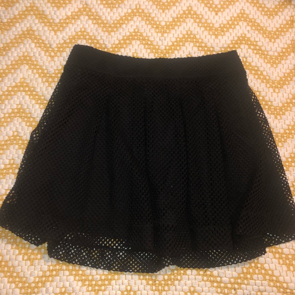 Black mesh skirt